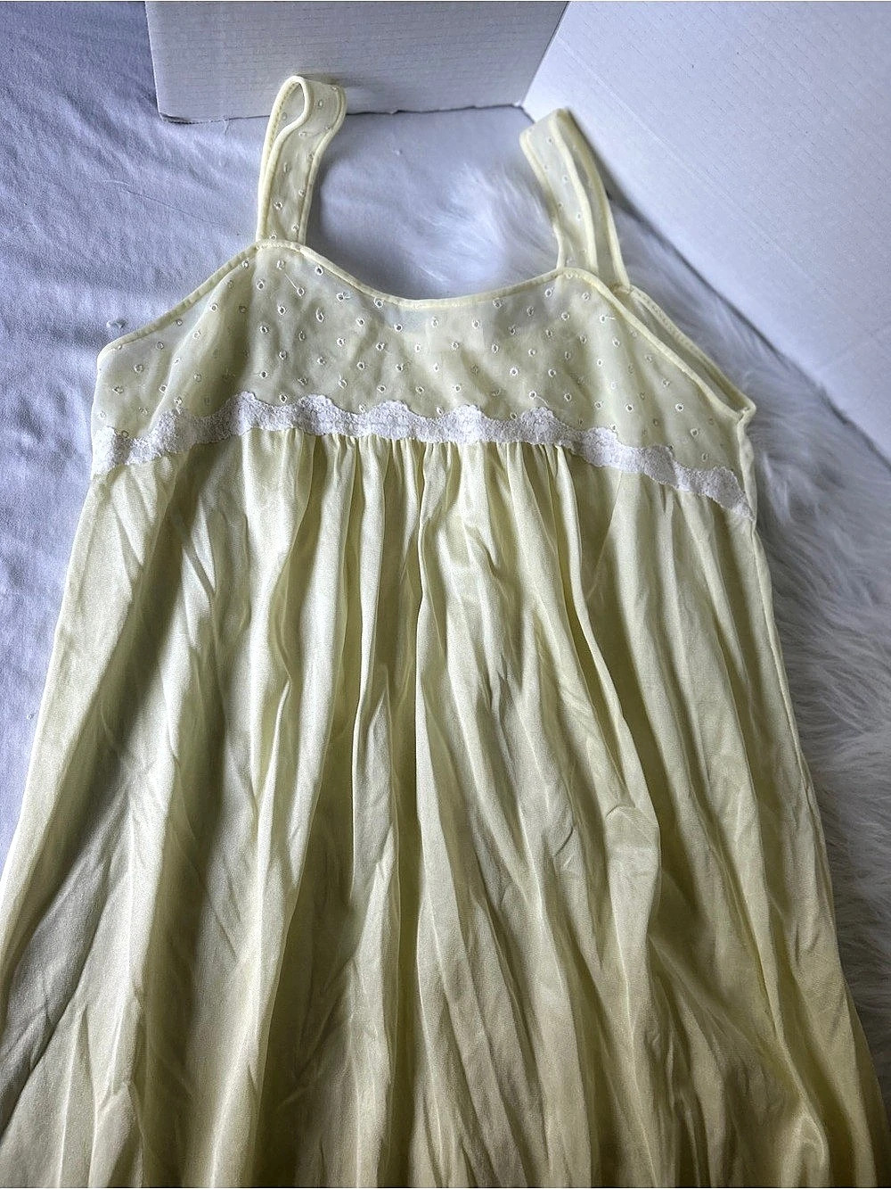 Vintage Chiffon Night Gown and Robe Set